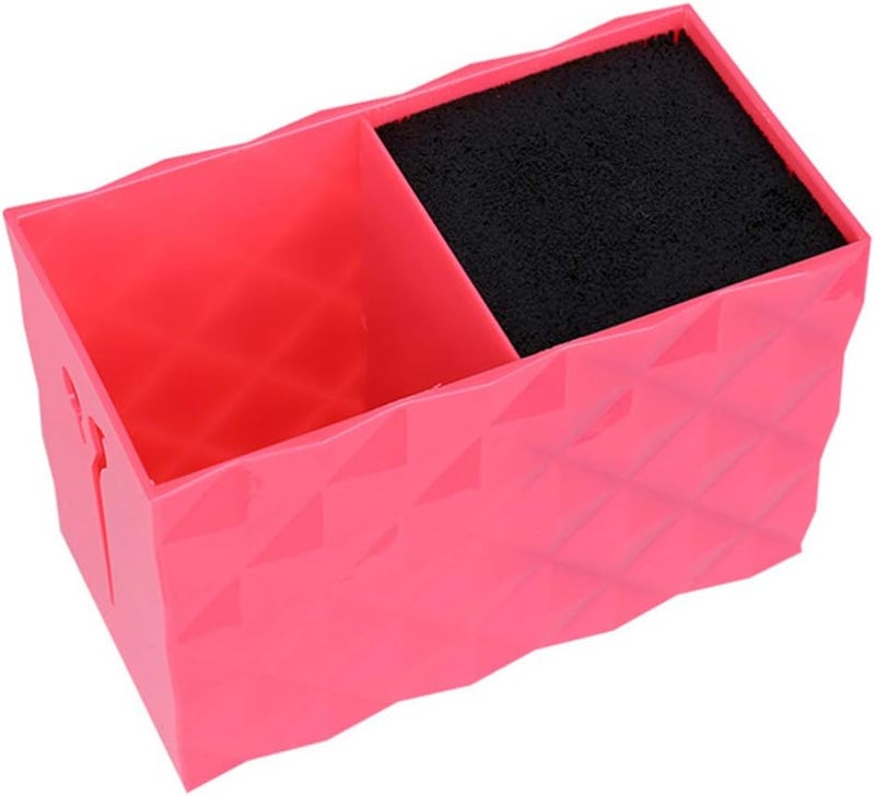 Uonlytech Hairdressing Scissor Holder Pink Haircut Tool Storage Box Barber Shears Organizer for Home Salon or Barbershop - Image 1